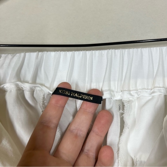 Kobi Halperin White Addie Addison Pant Trousers SEE MEASUREMENTS - Picture 9 of 10